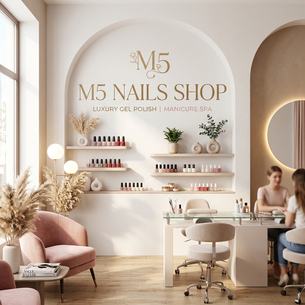 M5 Nails Shop Minimal & Elegant Lounge